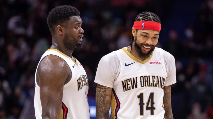 Former Duke basketball forwards Zion Williamson and Brandon Ingram