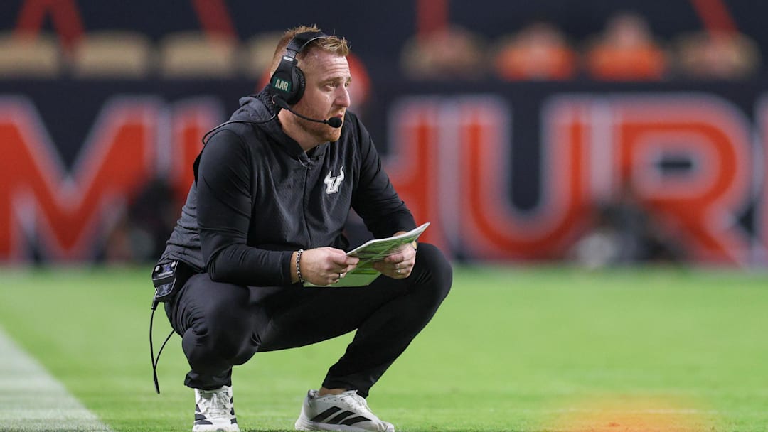 Alex Golesh was disappointed after Saturday's blowout loss at Miami but USF's primary goals remain intact.