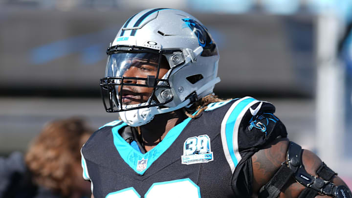 Carolina Panthers offensive lineman Damien Lewis