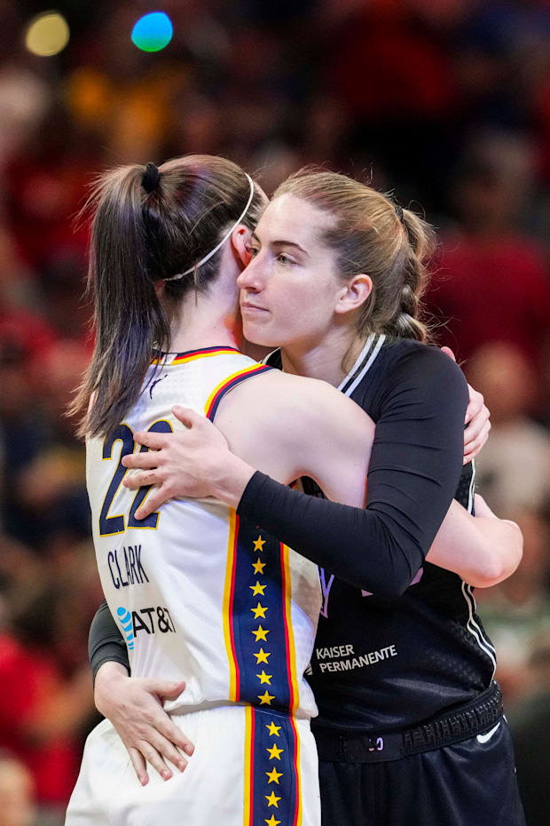 Indiana Fever guard Caitlin Clark, Golden State Valkyries guard Kate Martin 