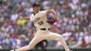 Jul 24, 2024; Minneapolis, Minnesota, USA;  Minnesota Twins starting pitcher David Festa (58) delivers against the Philadelphia Phillies during the second inning at Target Field. Mandatory Credit: Nick Wosika-USA TODAY Sports