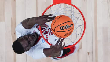 Mar 23, 2024; Pittsburgh, PA, USA; North Carolina State Wolfpack forward Mohamed Diarra (23) dunks.
