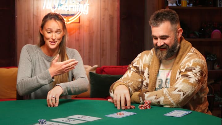 Kylie and Jason Kelce speak on "Good Mythical Morning."