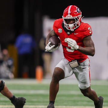 Nate Frazier and Georgia are favored against Alabama on Saturday.