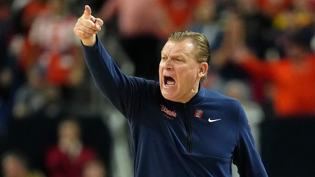 Illinois Fighting Illini head coach Brad Underwood Illinois Fighting Illini head coach Brad Underwood