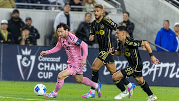 Inter Miami's Lionel Messi #10 in action against Los Angeles...