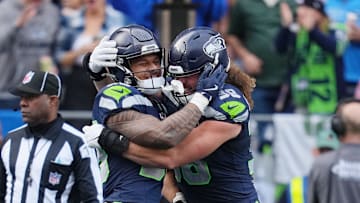 George Holani of the Seattle Seahawks