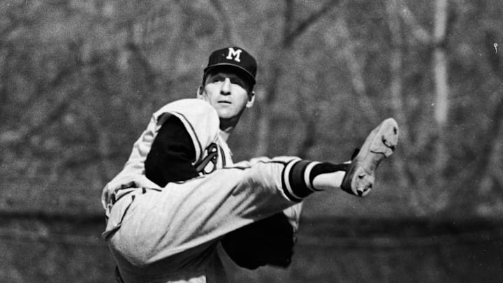 Warren Spahn On The Mound