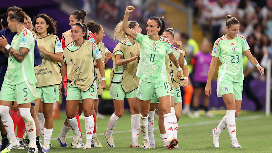 Italy impressed during the 2025 Euro semifinals, narrowly falling to England 2–1. | Charlotte Wilson/Getty Images