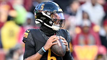 Washington Commanders quarterback Jayden Daniels