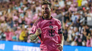 Messi netted an 11-minute hat-trick