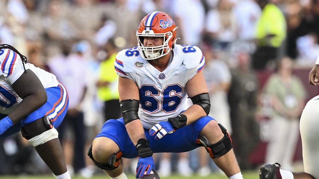 Florida's Jake Slaughter is one several top-tier interior linemen likely to be available for the Titans after the first round.