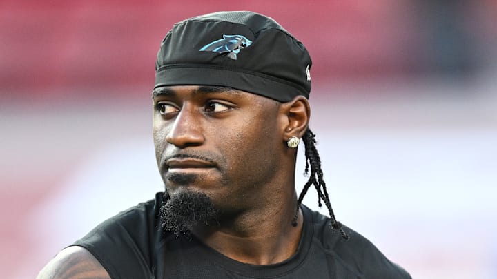 Carolina Panthers wide receiver Xavier Legette