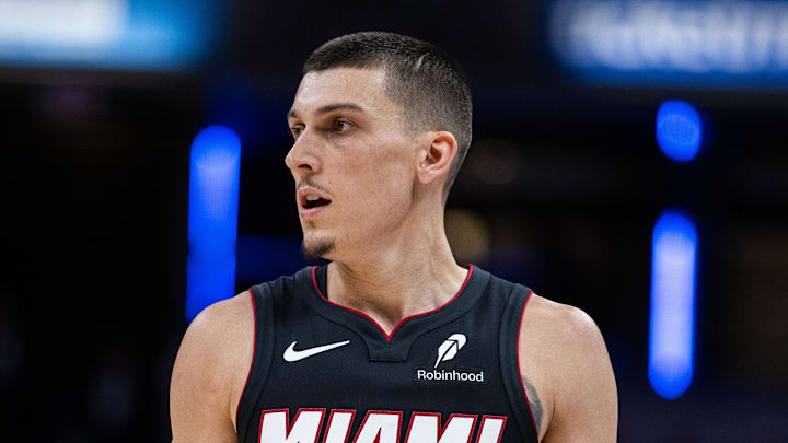Miami Heat guard Tyler Herro against the Indiana Pacers