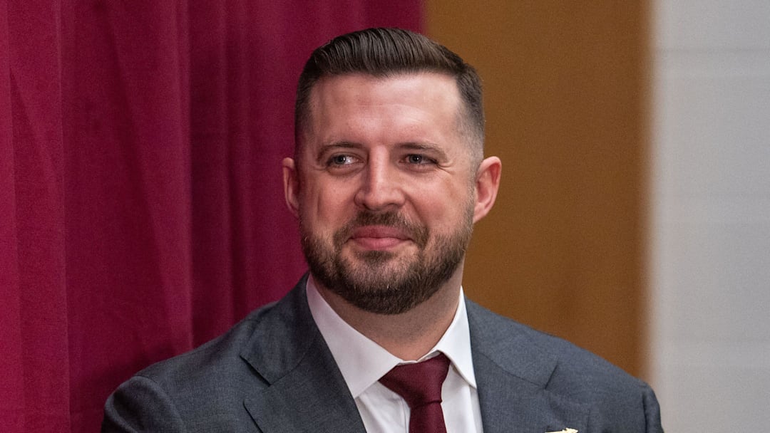 Florida State’s new head basketball coach Luke Loucks introduces himself, shares his beliefs and coaching style during a press conference Monday, March 10, 2025.