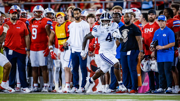 BYU RB Miles Davis vs SMU