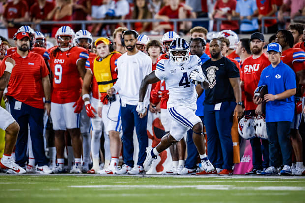 BYU RB Miles Davis vs SMU