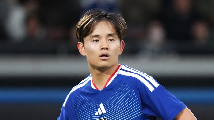 Takefusa Kubo in action for Japan.