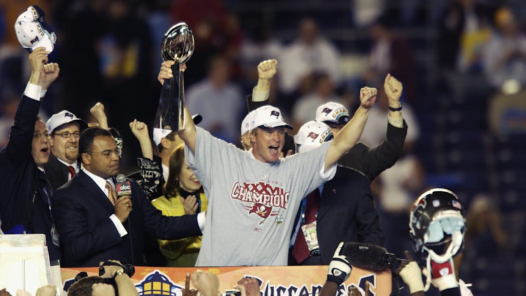 Gruden and the Lombardi Trophy