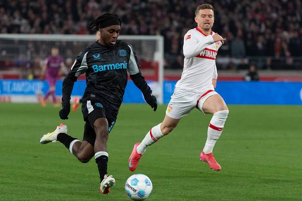 Jeremie Frimpong de Bayer Leverkusen Jeremie Frimpong de Bayer Leverkusen