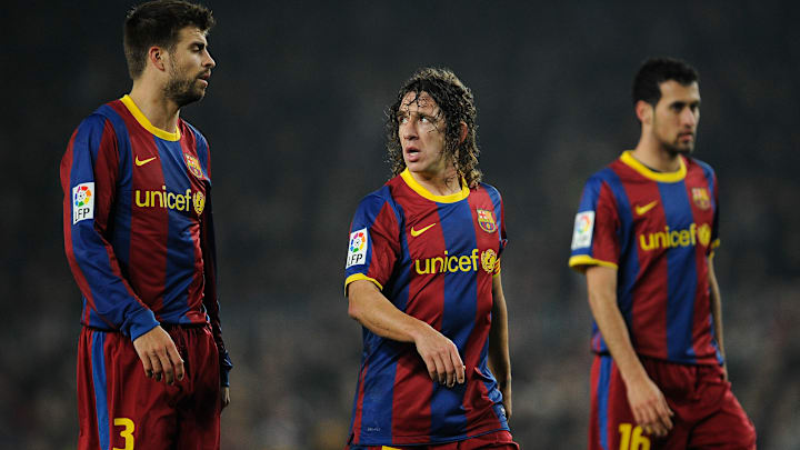 Gerard Pique, Carles Puyol, Sergio Busquets