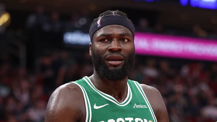 Feb 4, 2026; Houston, Texas, USA; Boston Celtics center Neemias Queta (88) reacts after a play during the third quarter against the Houston Rockets at Toyota Center. Mandatory Credit: Troy Taormina-Imagn Images