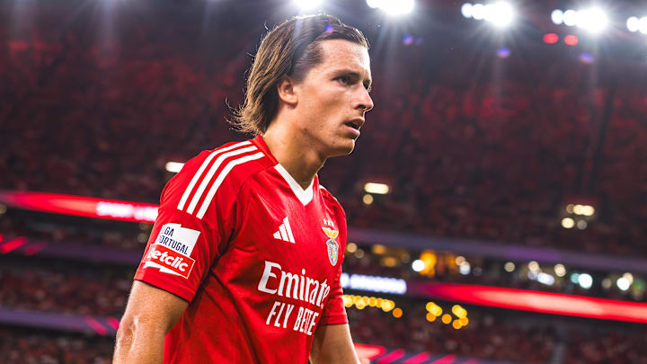 Alvaro Fernandez Carreras of SL Benfica in seen during the...