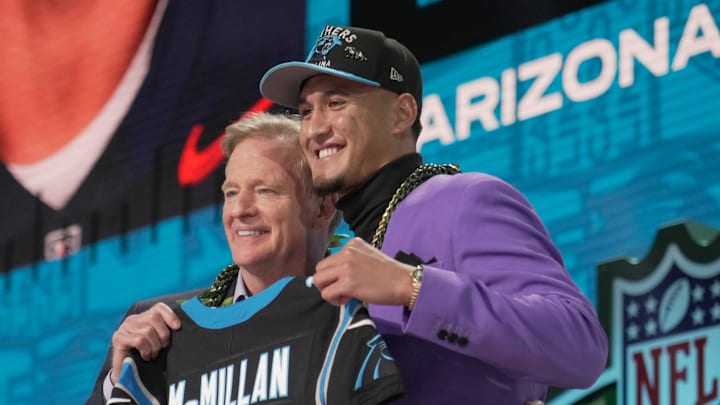 Roger Goodell and Tetairoa McMillan