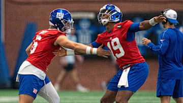 New York Giants - quarterbacks Jaxson Dart and Jameis Winston