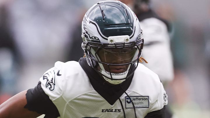 Philadelphia Eagles safety Lewis Cine (38) during OTAs at NovaCare Complex.