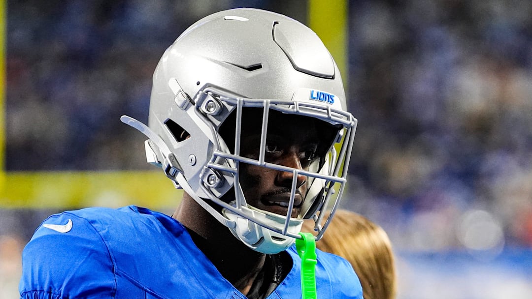 Detroit Lions cornerback Terrion Arnold (6).