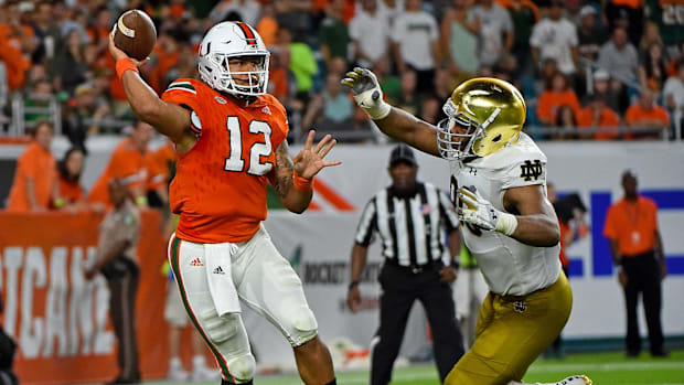 Notre Dame takes on Miami at Hard Rock Stadium in 201