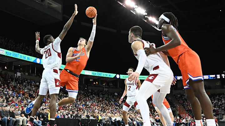 Washington State and Boise State may soon find themselves meeting as conference foes.