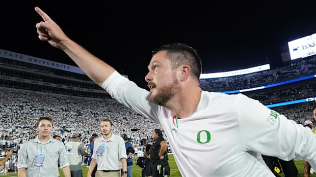 Oregon Ducks dan lanning schedule Dante moore Ryan Day Ohio State Buckeyes NFL Kirby Smart Georgia Bulldogs Recruiting NIL 