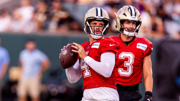 Derek Carr and Jake Haene