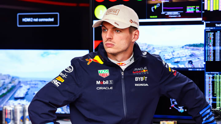 Max Verstappen of the Netherlands and Oracle Red Bull Racing prepares to drive in the garage during practice ahead of the F1 Grand Prix of Monaco at Circuit de Monaco on May 24, 2024 in Monte-Carlo, Monaco.