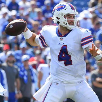 Jake Fromm faced the Green Bay Packers while with the Buffalo Bills in the 2021 preseason.