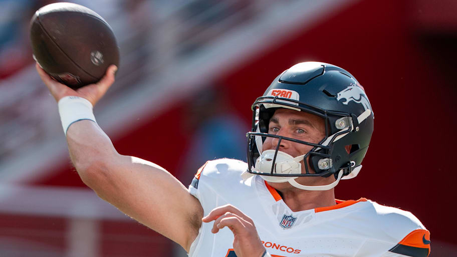 Denver Broncos quarterback Bo Nix