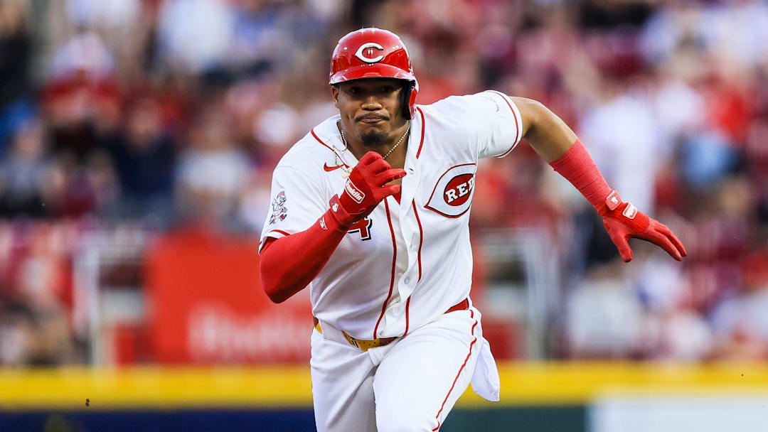 Cincinnati Reds outfielder Noelvi Marte (4) runs the bases