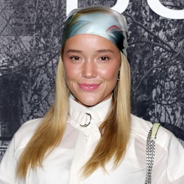 Olivia Ponton attends Tory Burch Fall/Winter 2025 during New York Fashion Week in New York City.