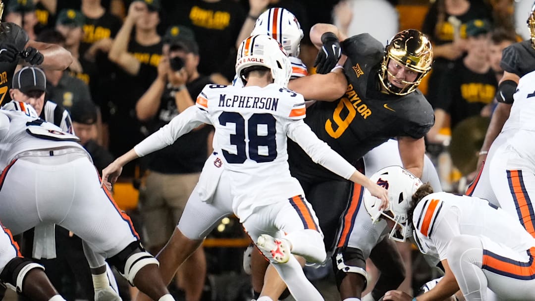 Auburn Tigers place kicker Alex McPherson has battled health issues that have threatened his life. 