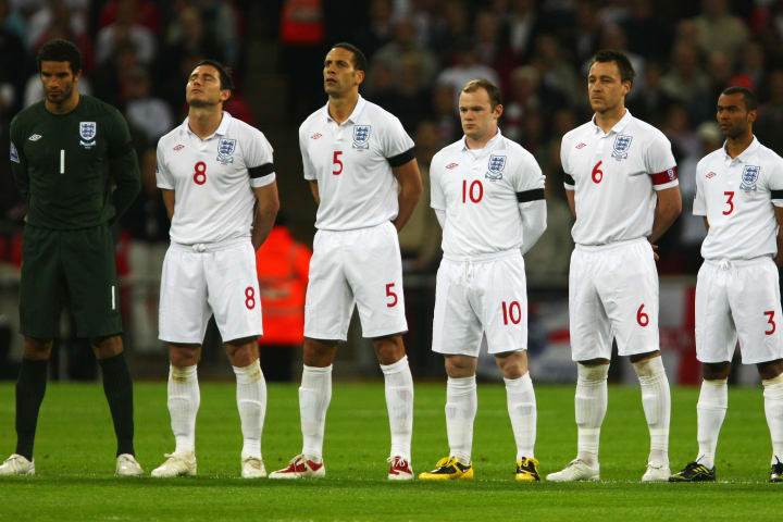 David James, Frank Lampard, Rio Ferdinand, Wayne Rooney