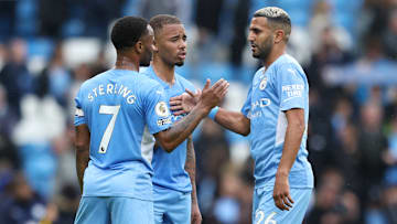 Raheem Sterling, Gabriel Jesus e Riyad Mahrez