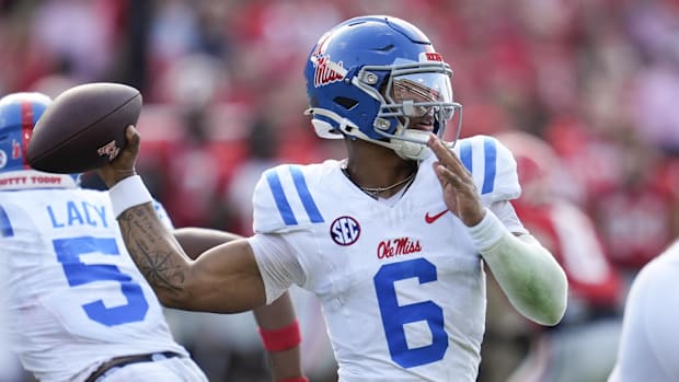 Mississippi Rebels quarterback Trinidad Chambliss