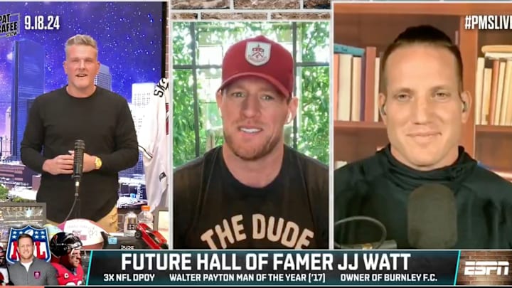 J.J. Watt appears on ESPN's Pat McAfee Show.