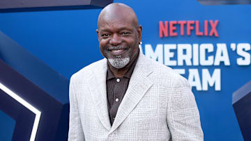 Dallas Cowboys legend Emmitt Smith at the premiere of Netflix's "America's Team: The Gambler And His Cowboys"