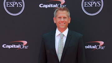 Television personality and Sports Science host John Brenkus arrives for the 2018 ESPYS at Microsoft Theatre