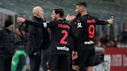 Stefano Pioli, Davide Calabria e Olivier Giroud