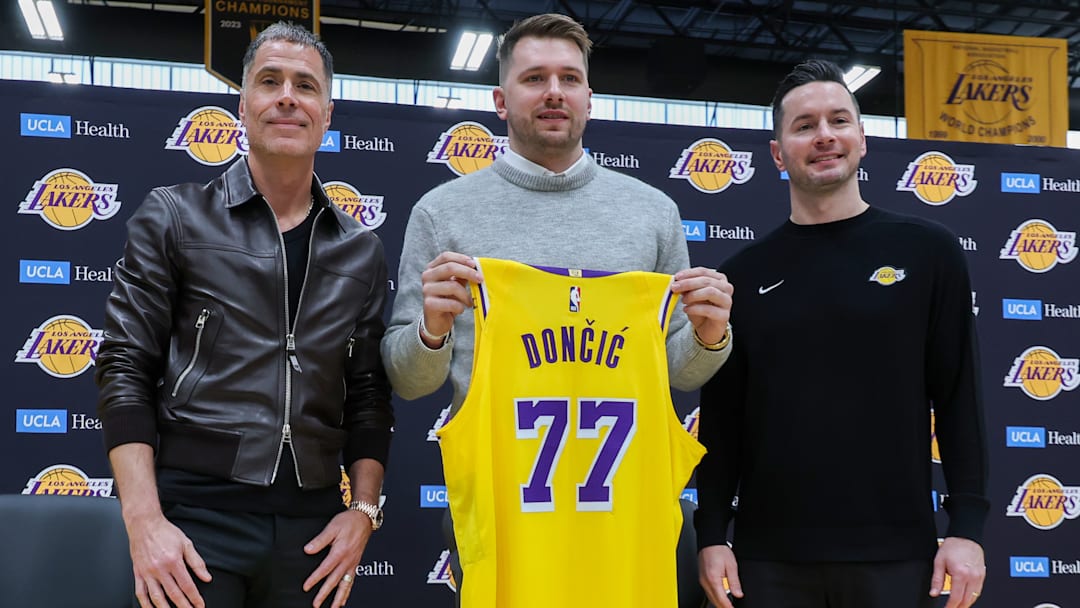 Luka Doncic, Rob Pelinka, JJ Redick
