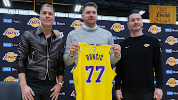 Luka Doncic, Rob Pelinka, JJ Redick